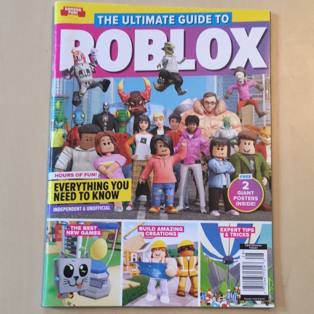 The Ultimate Guide to ROBLOX magazine (with poster still attached)